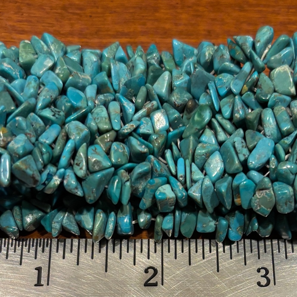 Turquoise Beaded stretchy Bracelet